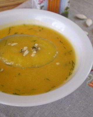 Суп-пюре из тыквы со сливками