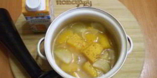 суп-пюре из тыквы со сливками