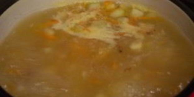 суп-пюре с копченой курицей