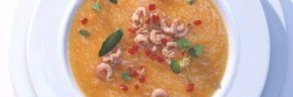 Суп-пюре с креветками