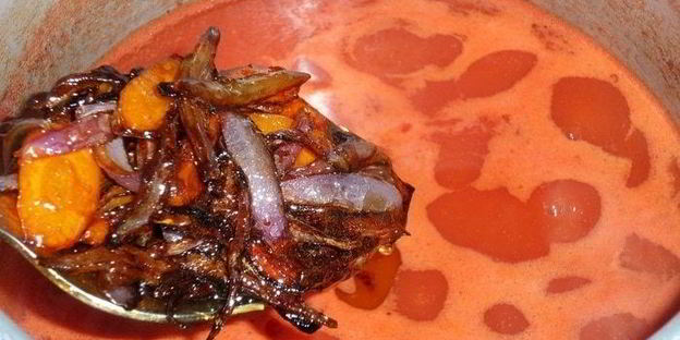 томатный суп-пюре с нутом