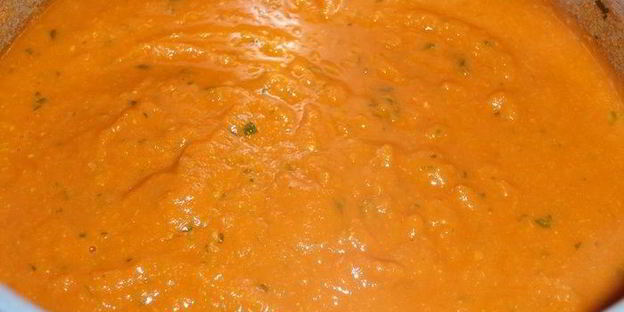 томатный суп-пюре с нутом