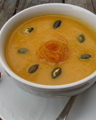 Тыквенный суп-пюре с апельсином