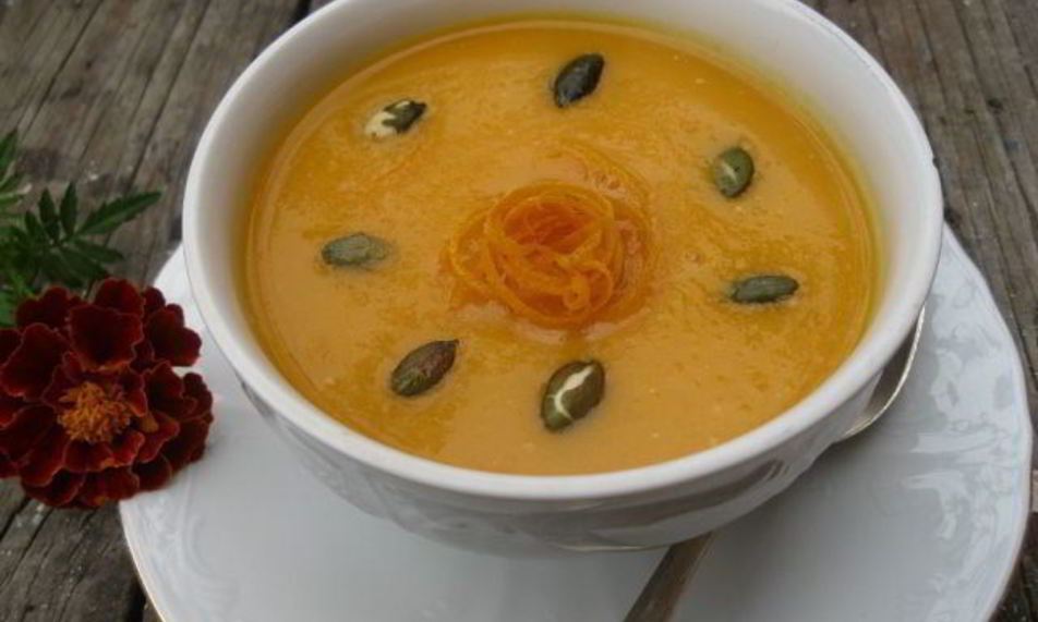 Рецепт тыквенного супа-пюре с апельсином