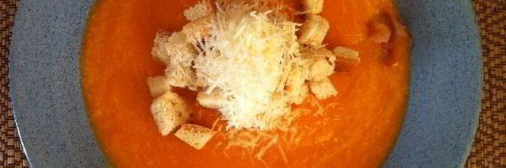 Тыквенный суп-пюре с беконом
