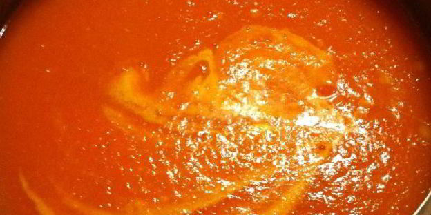 тыквенный суп-пюре с беконом