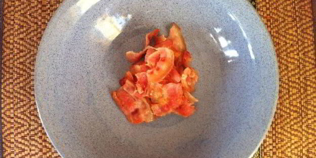 тыквенный суп-пюре с беконом