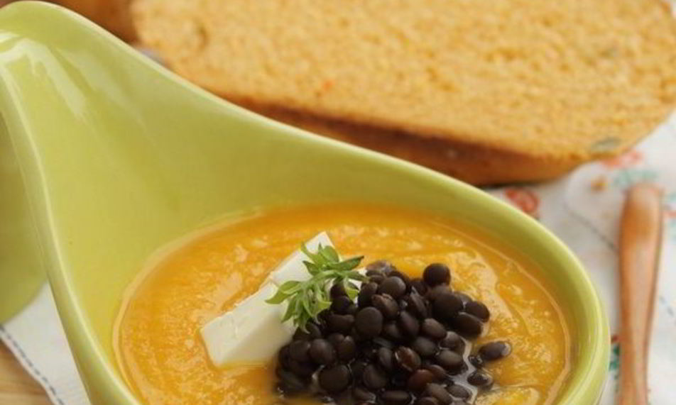 Рецепт тыквенного супа-пюре с чечевицей