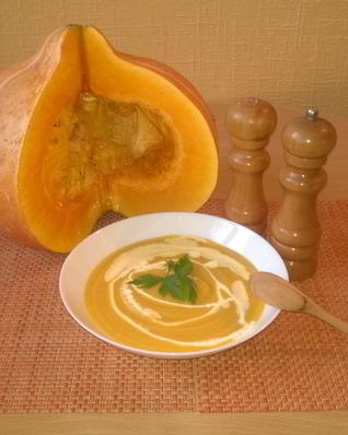 Тыквенный суп-пюре со сливками