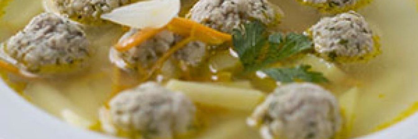 Суп с фрикадельками из говядины