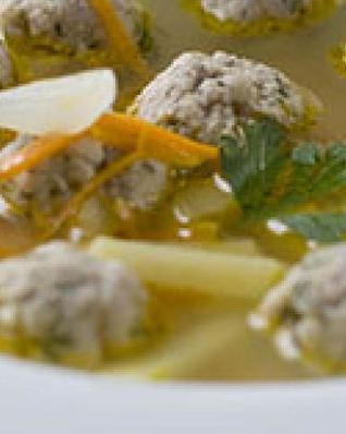 Суп с фрикадельками из говядины