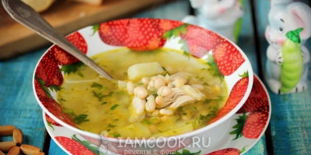 суп с консервированной фасолью