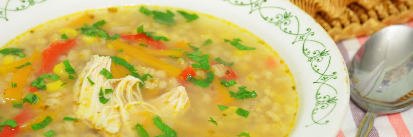 Суп с кукурузой и сладким перцем