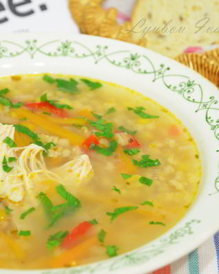 Суп с кукурузой и сладким перцем