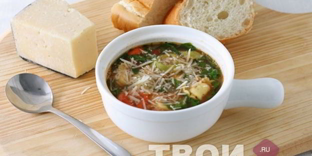 суп с пельменями