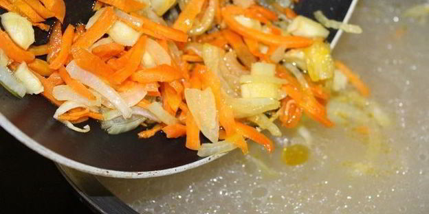 суп с перловой крупой и фасолью