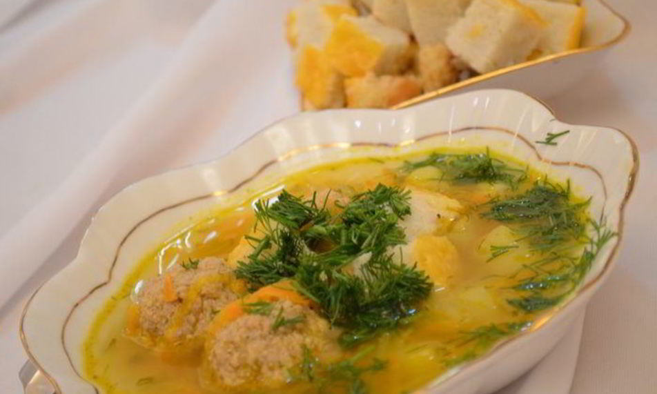 Рецепт супа с рисовыми кубиками