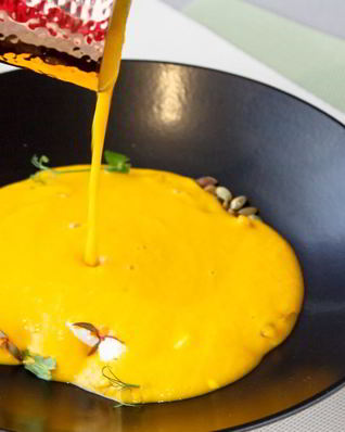 Суп тыквенный с имбирем