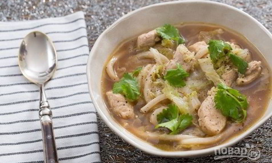 Рецепт супа удон с курицей