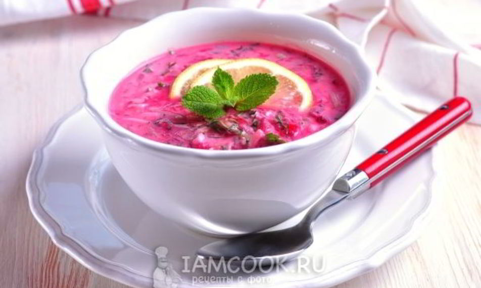 Рецепт холодного свекольника на кефире