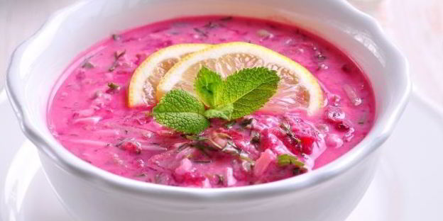 холодный свекольник на кефире