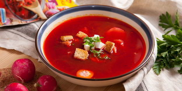 холодный свекольник с брынзой