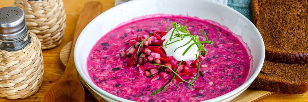 Холодный свекольник с квасом