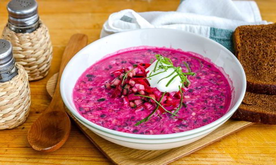 Рецепт холодного свекольника с квасом