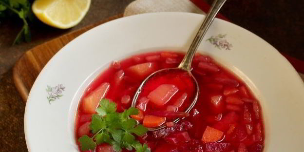 постный горячий свекольник