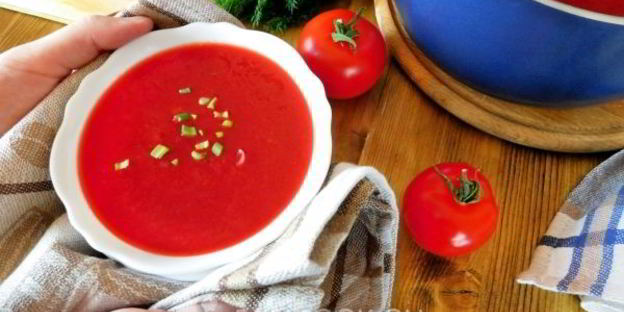 постный свекольник с помидорами