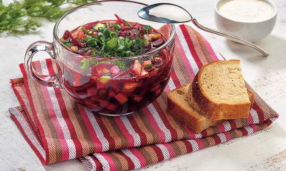 Рецепт русского свекольника на квасе