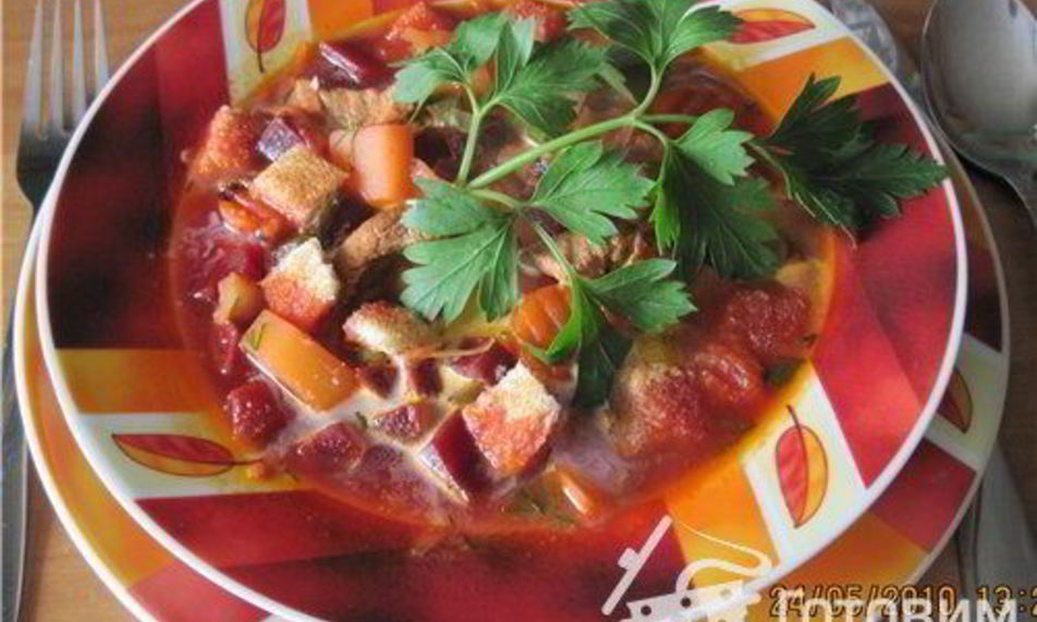 Рецепт свекольника из мяса для шаурмы