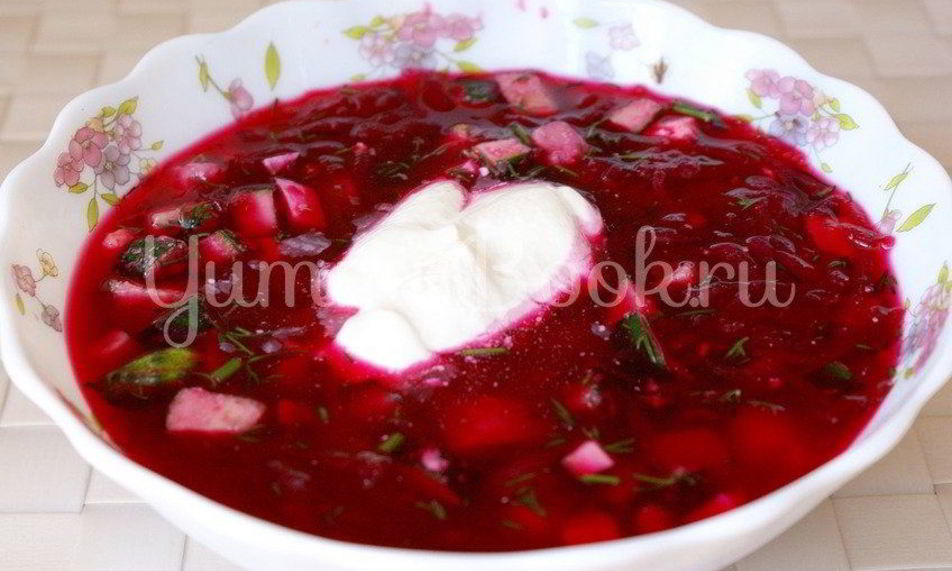 Рецепт свекольника — холодника по-белорусски