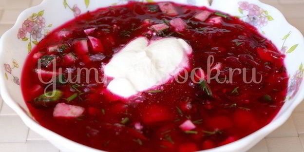 свекольник — холодник по-белорусски