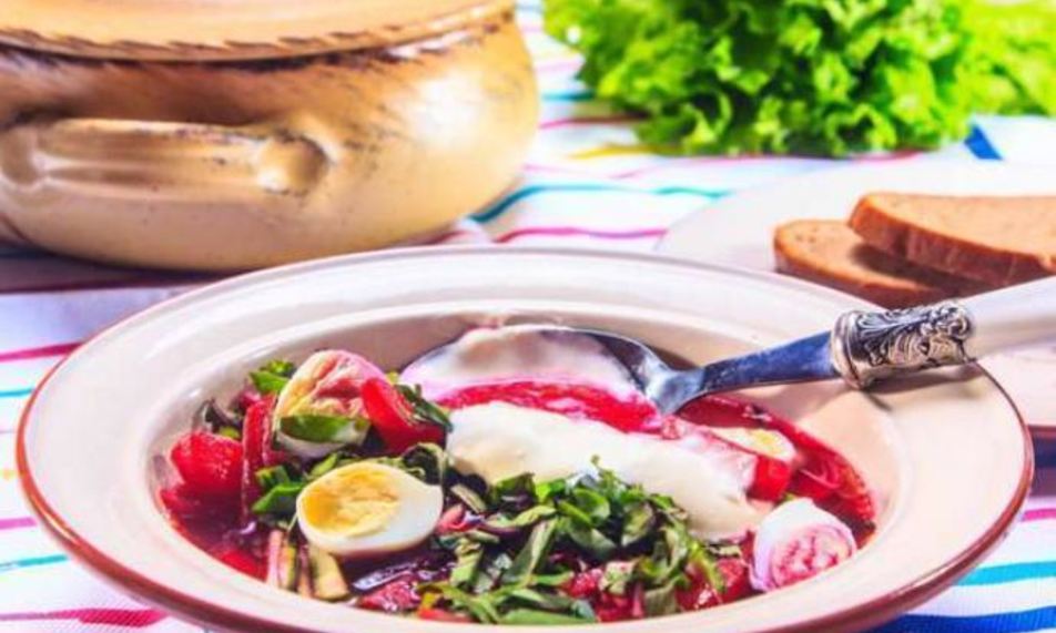 Рецепт свекольника холодного с ботвой