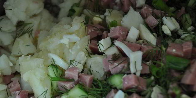 свекольник холодный с ветчиной