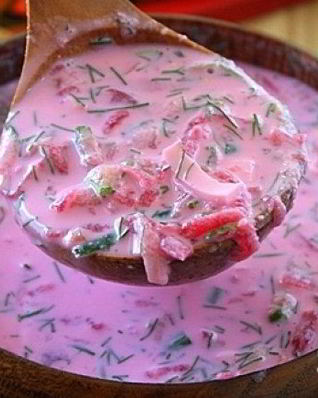 Свекольник на кефире холодный