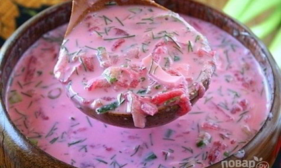 Рецепт свекольника на кефире холодный