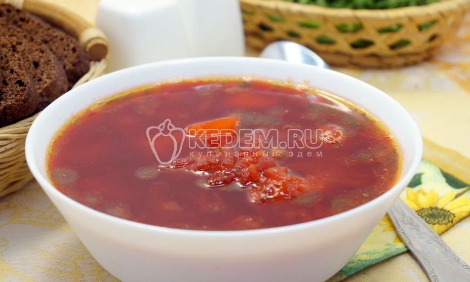 Рецепт свекольника постного