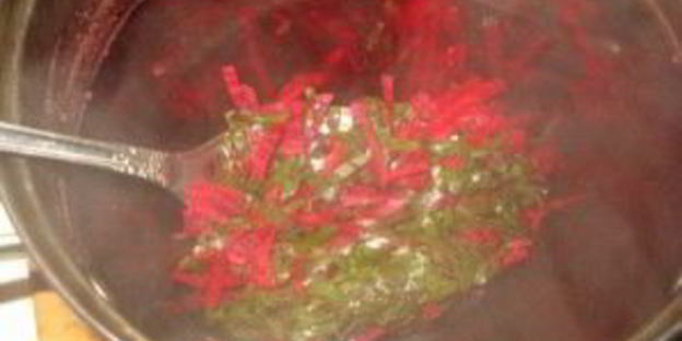 свекольник с ботвой