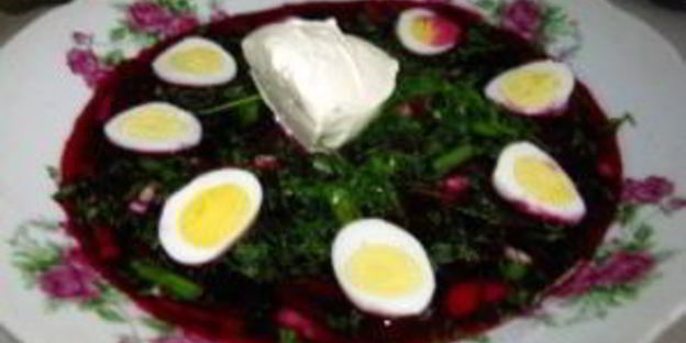 свекольник с ботвой