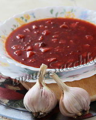 Свекольник с фасолью и грибами