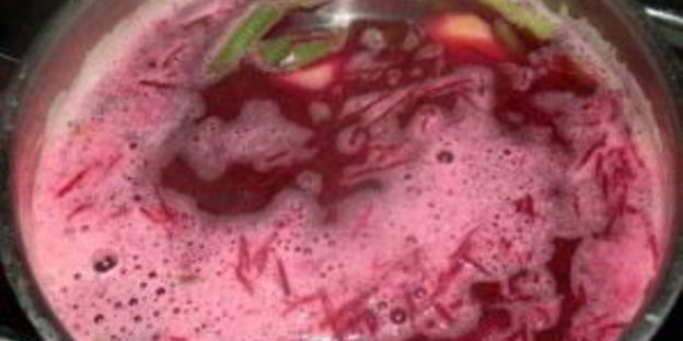 свекольник с фасолью