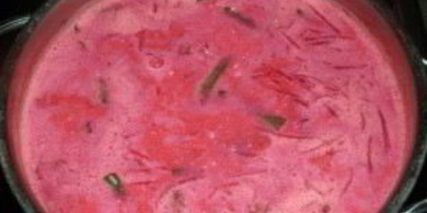 свекольник с фасолью