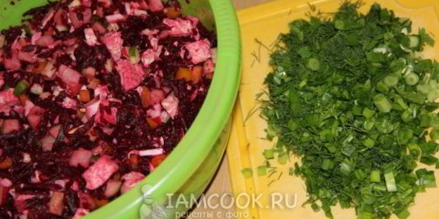 свекольник с курицей