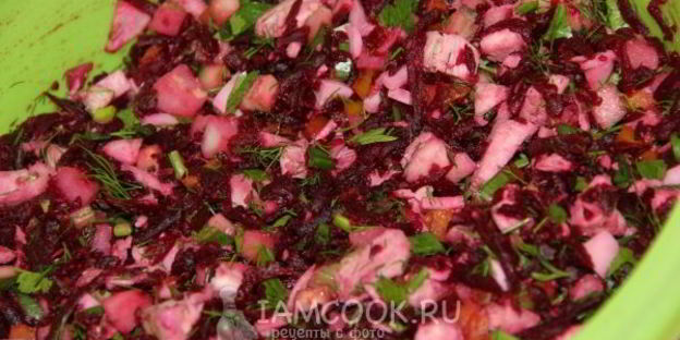 свекольник с курицей