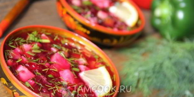 свекольник с курицей