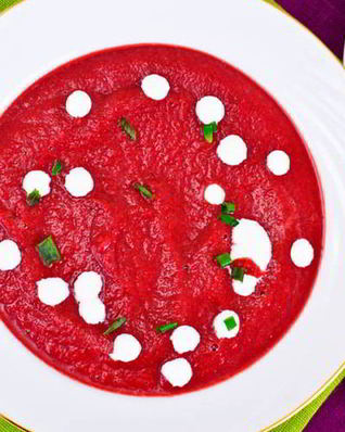 Свекольник с моцареллой