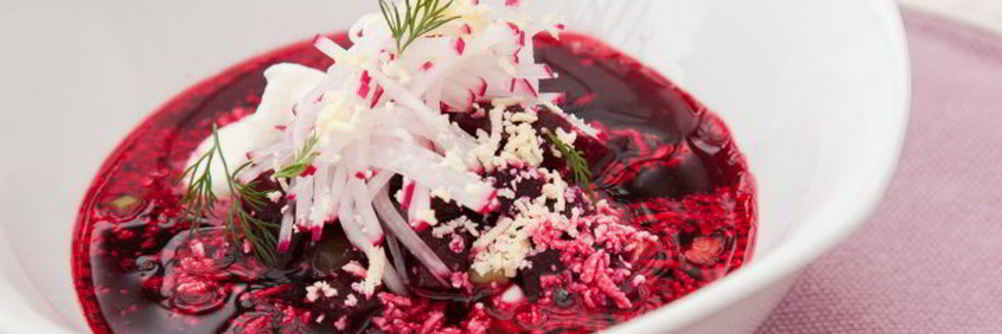 Свекольник с соленым огурцом