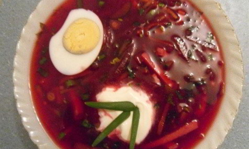 Рецепт свекольника с ветчиной